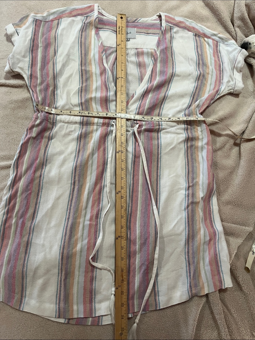 Rails  Multicolor Striped Drawstring Dress -beach casual